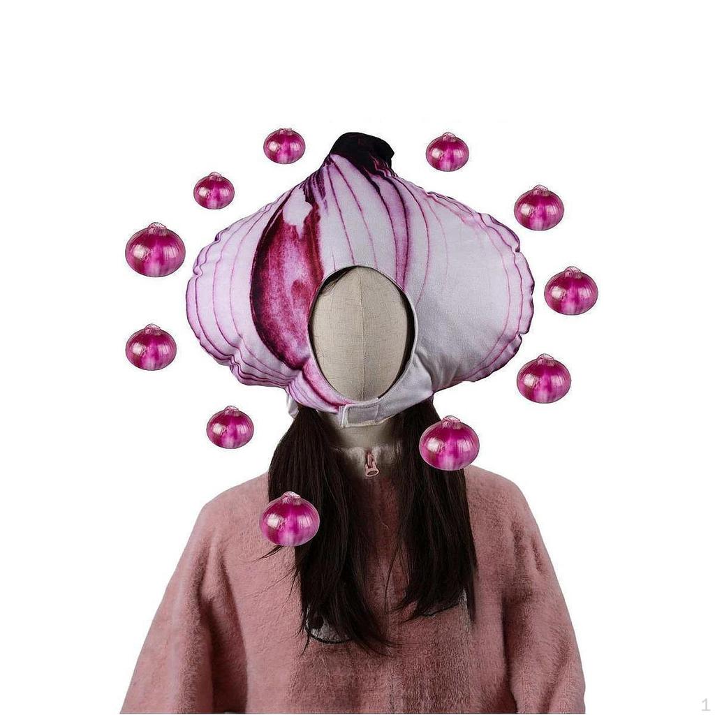 Realistic Onion Hat DIY Crafts Fancy Dress Up for Anniversary Gifts Themed Party