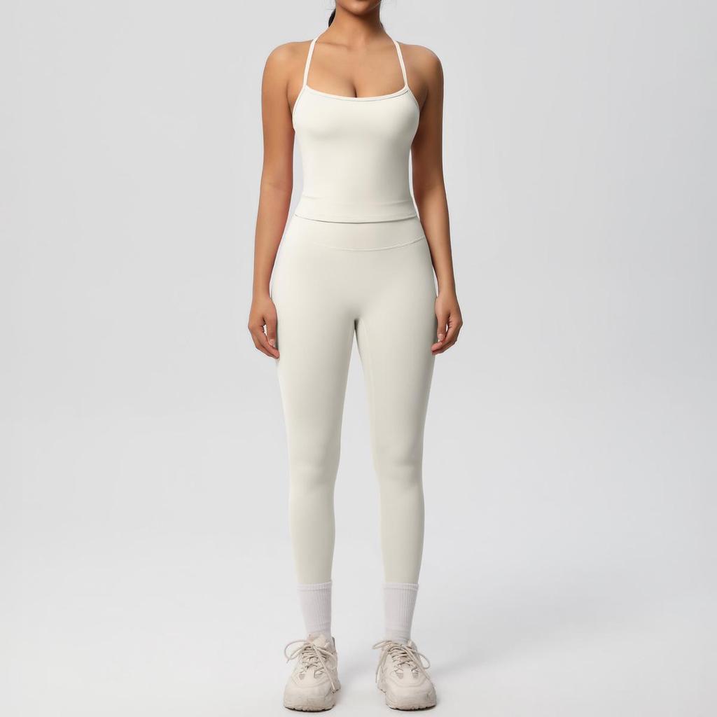 Seamless Nude Double-Sided Brushed Yoga & Running Set