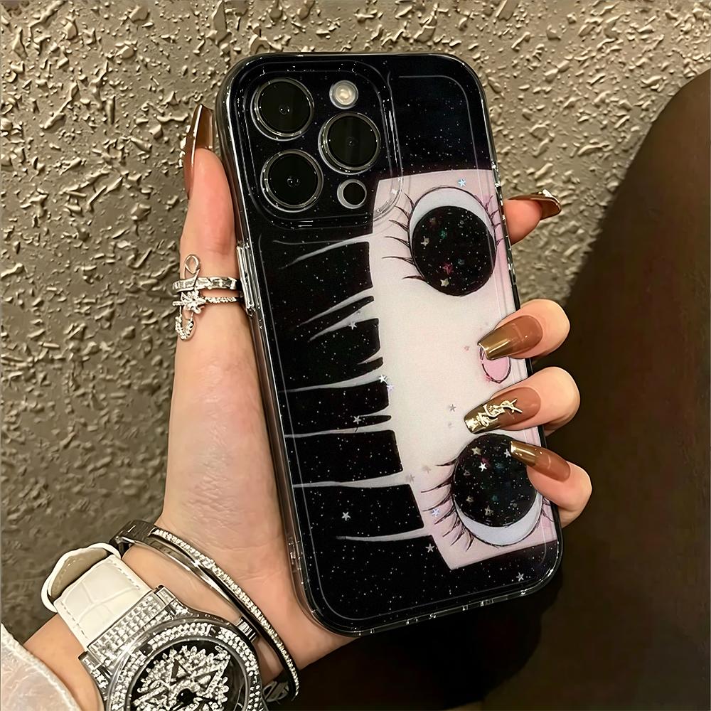 Comic Girl'S Eyes Soft Phone Case For Iphone 17 Pro Max Case Iphone 16E 13 12 14 11 15 Pro Max Plus 17E Silicone Back Cover