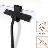 Matte Black Silicone Squeegee Streak Free Cleaning Shower Squeegee for Glass Bathroom Shower Doors Mirrors Tiles Car Windows