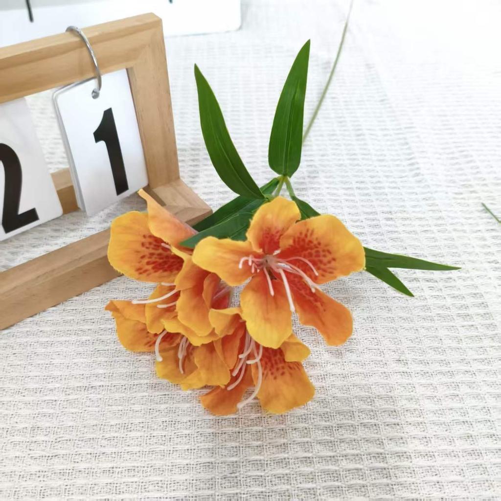 High Quality Artificial Peruvian Lily Alstroemeria Silk Flowers Wedding Home Decor Gift