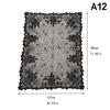 Spooky Halloween Table Runner Black Lace Spider Web Design Tablecloth Fireplace Scarf Haunted House Decor Party Decoration