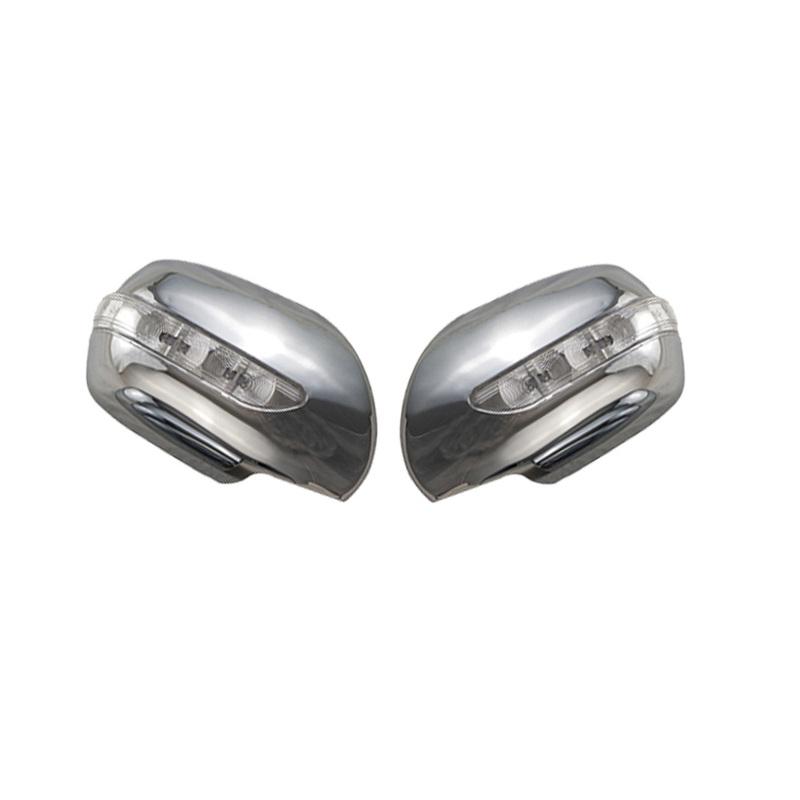 Door Mirror Cover With Led For Toyota Landcruiser Prado 4Runner N210 2003 2004 2005 2006 2007 2008 2009 Car Rearview Accessories
