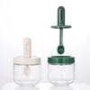 1pcs Glass Seasoning Bottle With Telescopic Spoon Household Kitchen Salt Storage Box Leak Proof and Moisture-proof