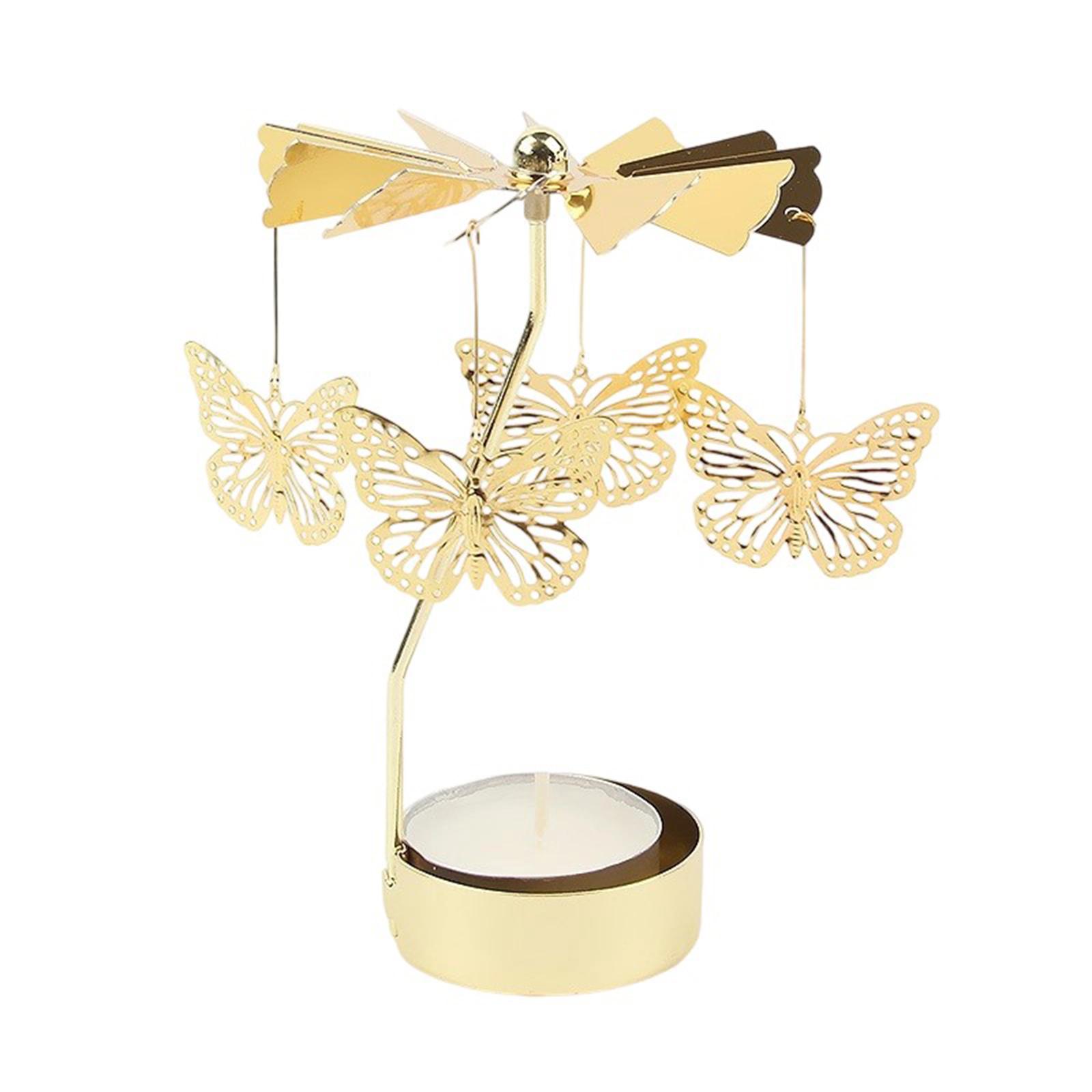 

Горячий вращающийся вращающийся металлический карусель, чайный светильник, подсвечник, подставка, свет, рождественский подарок One Size