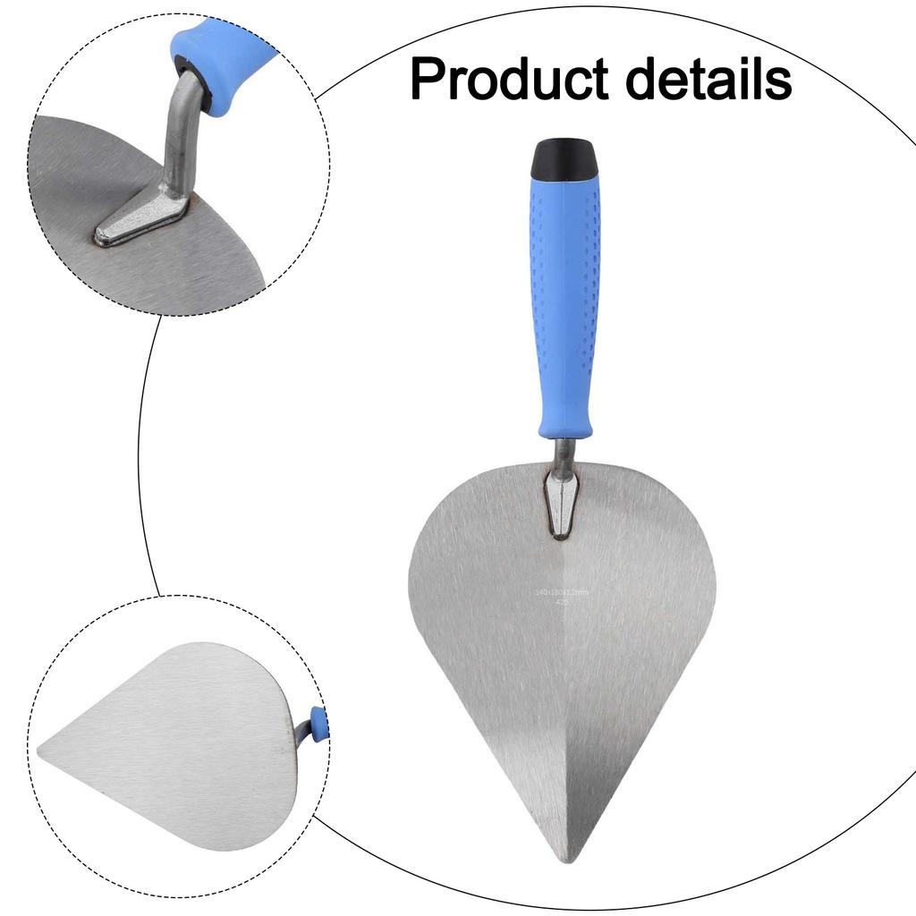 Construction Tools Concrete Trowel Construction Projects Precise Application Rubber Handle Anti-slip Design For Brick Laying