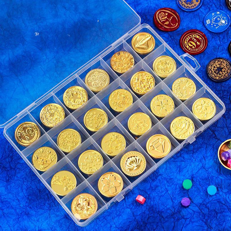 Eco-Friendly Zinc Alloy Retro Wax Seal Head with Color-Preserving Electroplating