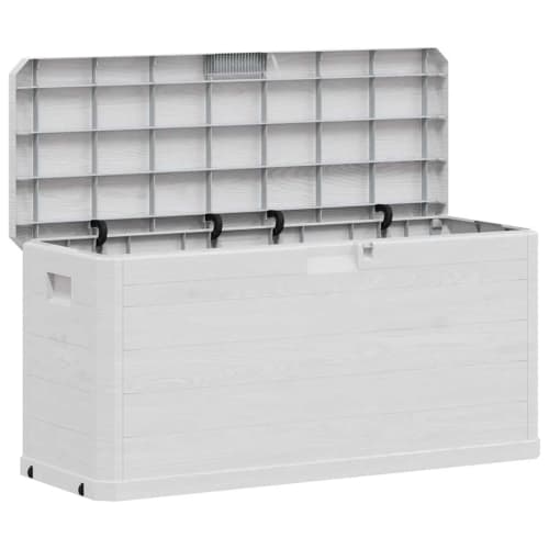 vidaXL Garden Storage Box, 280L, Light Gray