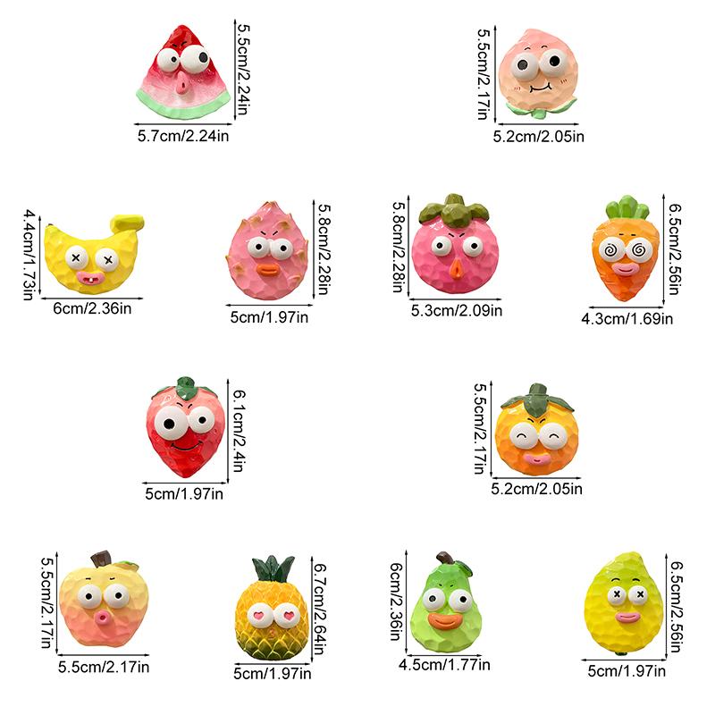 3Pcs Cartoon Funny Fridge Stickers Cute & Creative Resin 3D Refrigerator Stickers Magnetic Kitchen Decor