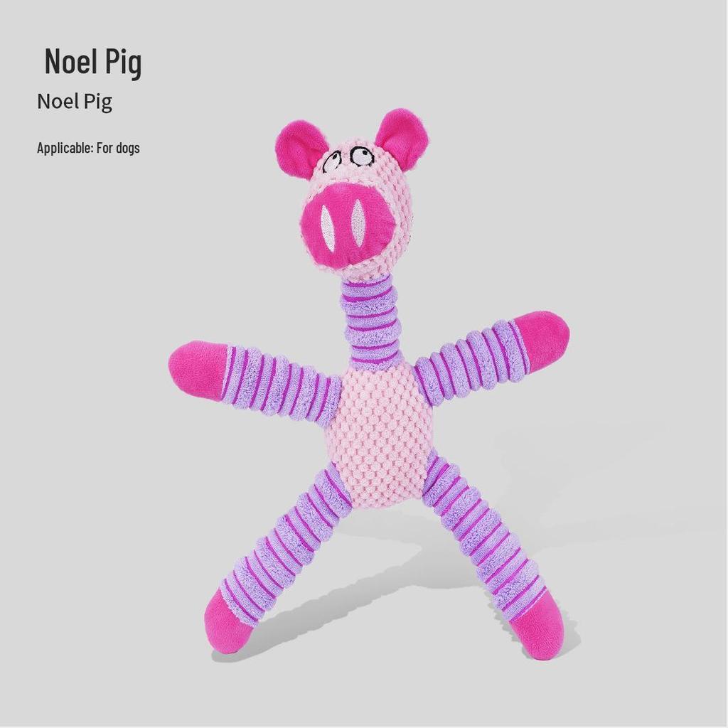 Plush Pizza Dog Toy: Bite-Resistant, Self-Play Molar Reliever for Small & Medium Dogs