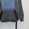 European Patchwork Denim Knitted Cardigan - Korean Style Women's Loose Sweater Coat
