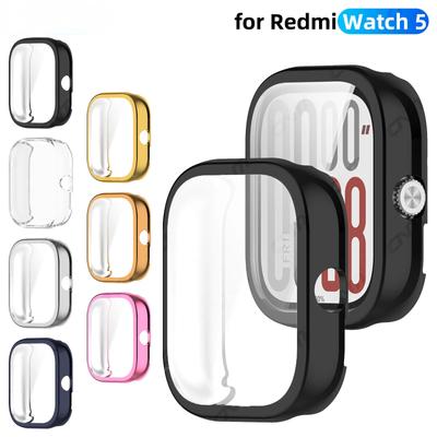 Etui na zegarek Xiaomi Redmi Watch 5, pełne pokrycie ekranu, ochraniacz TPU, miękki zderzak ochronny do Redmi Watch5, akcesoria
