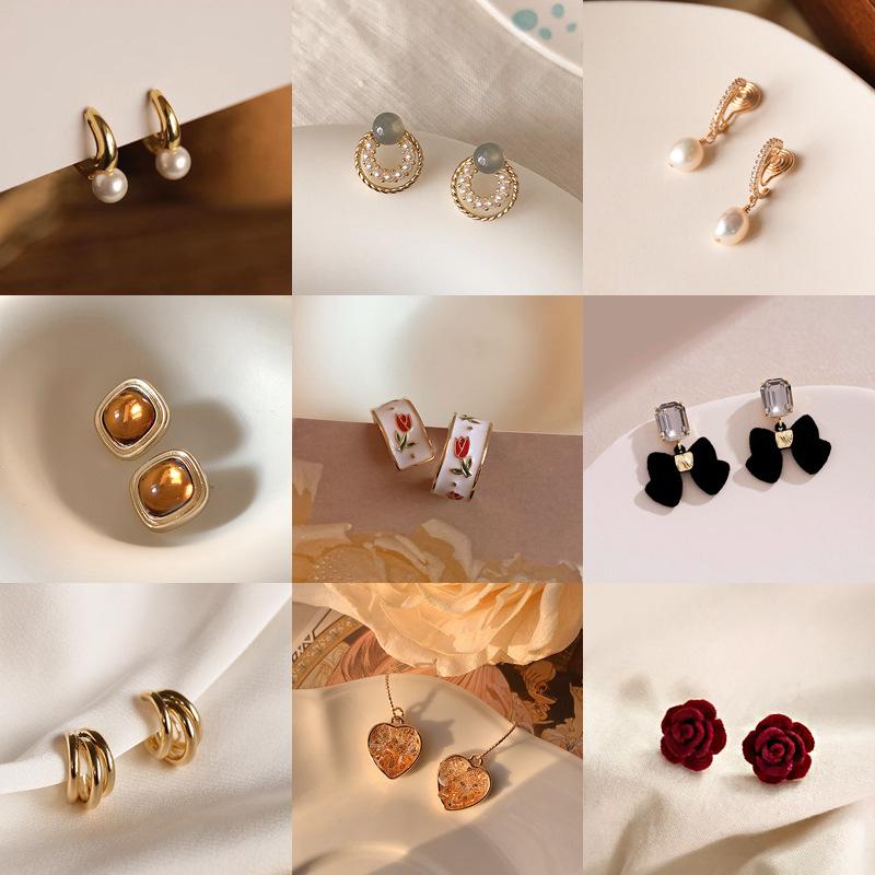 

Винтажные серьги-пусеты с кисточками из пресноводного жемчуга в стиле легкой роскоши для женщин