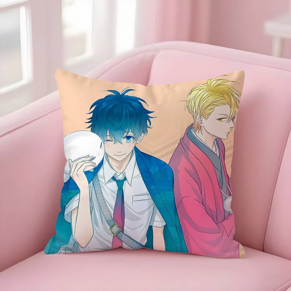 Anime F-Fukigen Na MononokeanS Pillow Case Soft Plush Fabric Double Sided Print Decorative Home Living Room Gift Cushion Cover