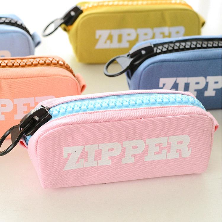 1 PC Large Clear Pencil Bag Zipper Jelly Pencil Case School Stationery Pens Bag