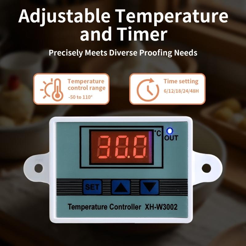 Temperature Controlled Proofing Box with 6 Timers Option Suitable for Bread Pizza and Handmade Dairy Products