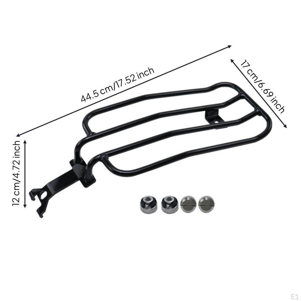 Motorcycle Luggage Rack Rear Bracket Multi-hole Modification with Screws Strong