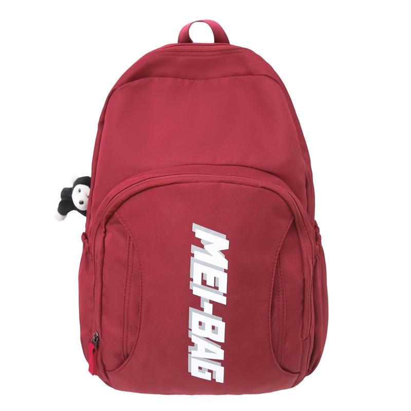 

Шкільний рюкзак Чоловічий Рюкзак для студента середньої школи Літери Пара Туристичний рюкзак червоний