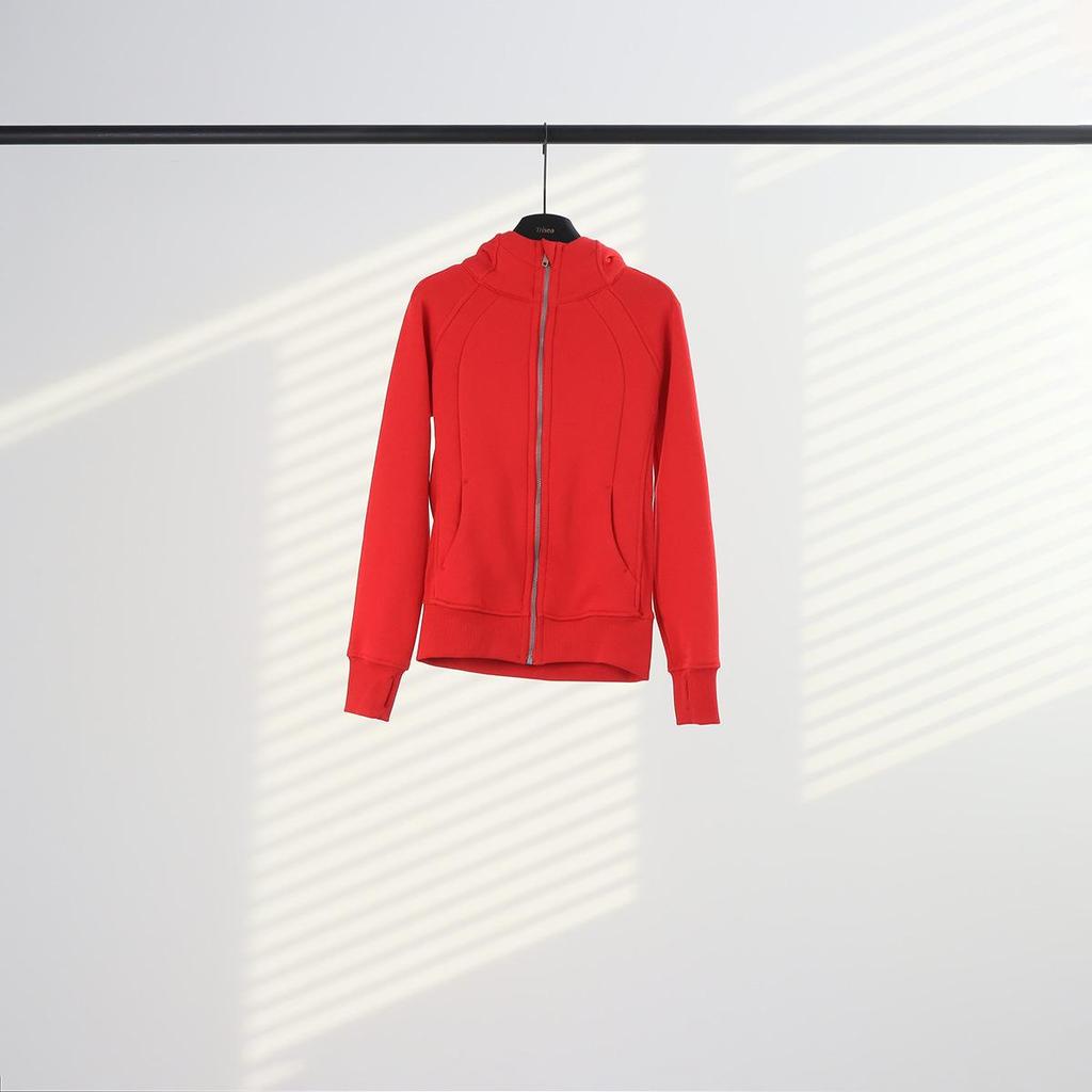 Women's Scuba Slim-fit Full Zip Fleece-lined Hooded Sweatshirt for Casual Sport & Yoga
