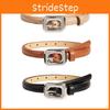 Pu Fashion Womens Leather Belt With Alloy Buckle For Casual Office Wear Fashion