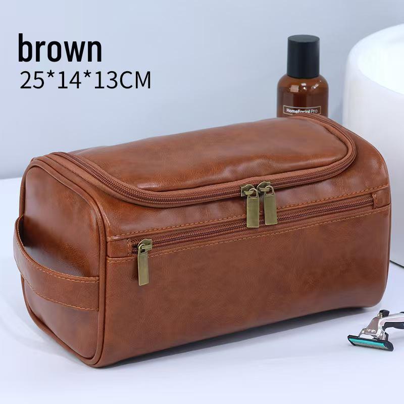 

Waterproof Hanging PU Travel Makeup Bag: Large Capacity for Cross-Border Trips 25*14*13 cm