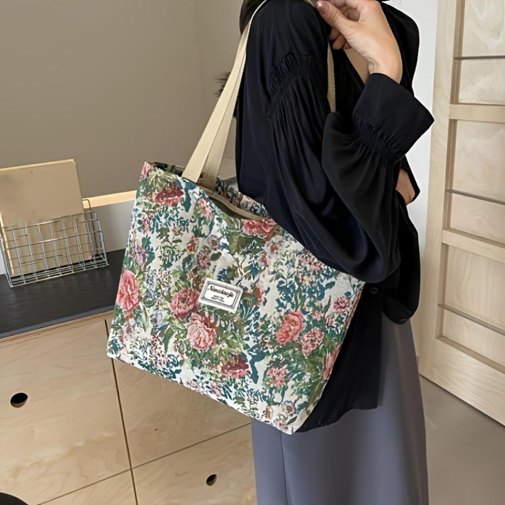 New Simple Fashion Large Capacity Bag Commuter Handbag College Students Classroom Shoulder Bag