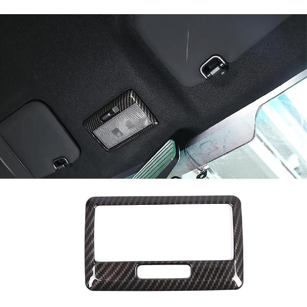 Car Accessories Fit for Subaru BRZ Toyota 86 2012-2020 Reading Lamp Light Cover Decorative Trim (Carbon Fiber Style) ABS 1 PC