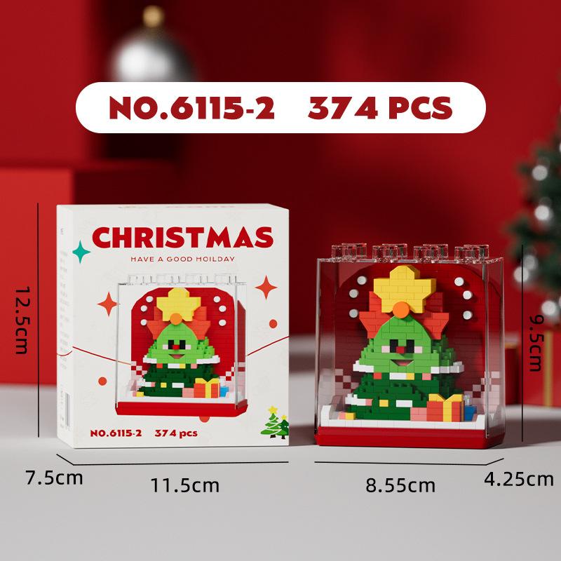 christmas blocks mini blocks construction set home decoration Christmas Tree moc building blocks boys toys 10 to 12 years gifts