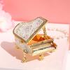 Kovový smaltovaný diamantový klavír miniatura kreativní domácí dekorace stolu luxusní dárek