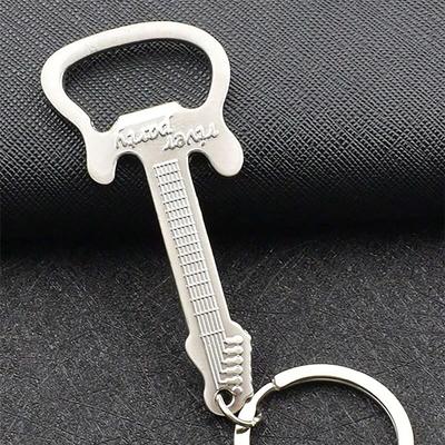 1pc-Keychain Guitar Shape Bottle Opener Guitar Pendant Keychain Gift