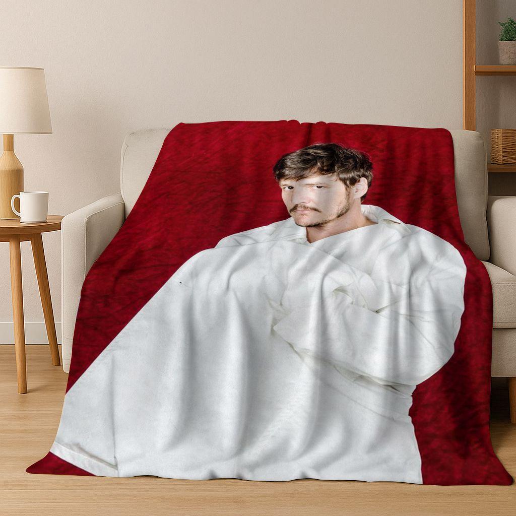 3D Jose Pedro Balmaceda Pascal Star Flannel Blanket Soft Warm Blanket for Bedroom Living Room Bed Travel Camping Picnic Gift