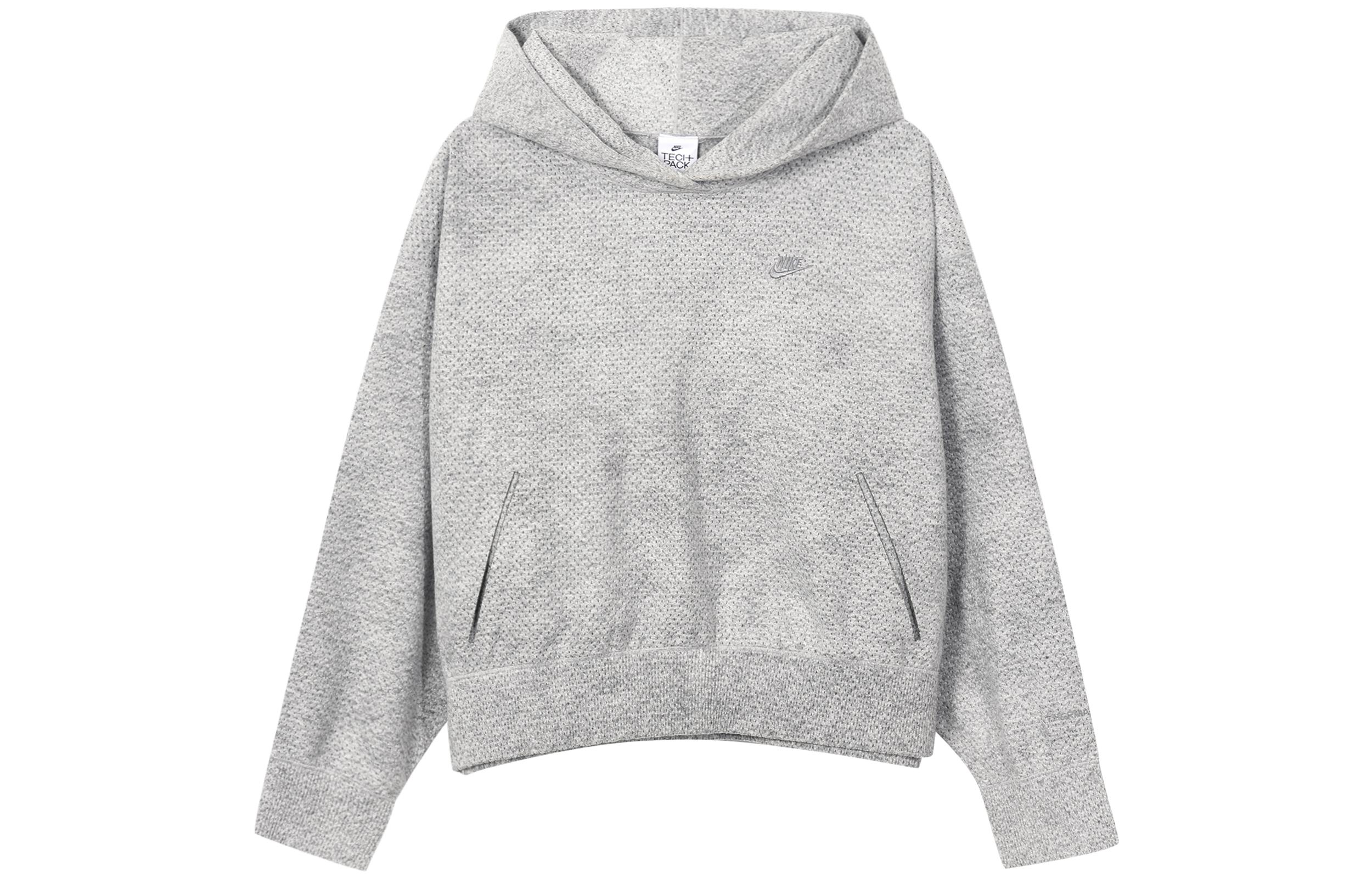 Nike Forward Sweatshirts Women s Gray Hooded Moderate Regular DR4529-077 S