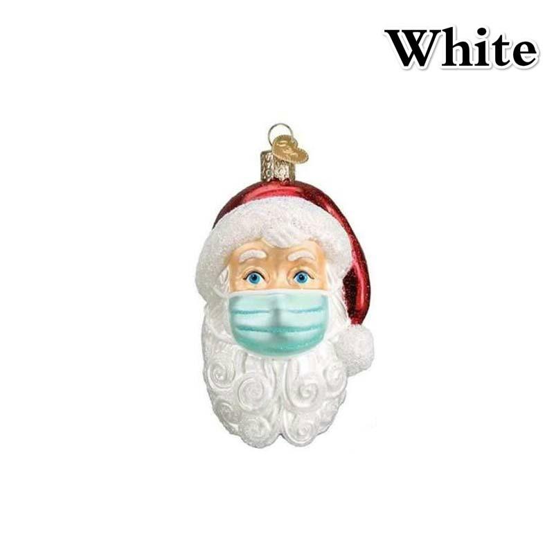 

Personalized Mask Santa Claus Ornament Christmas Tree Pendant Decorations белый