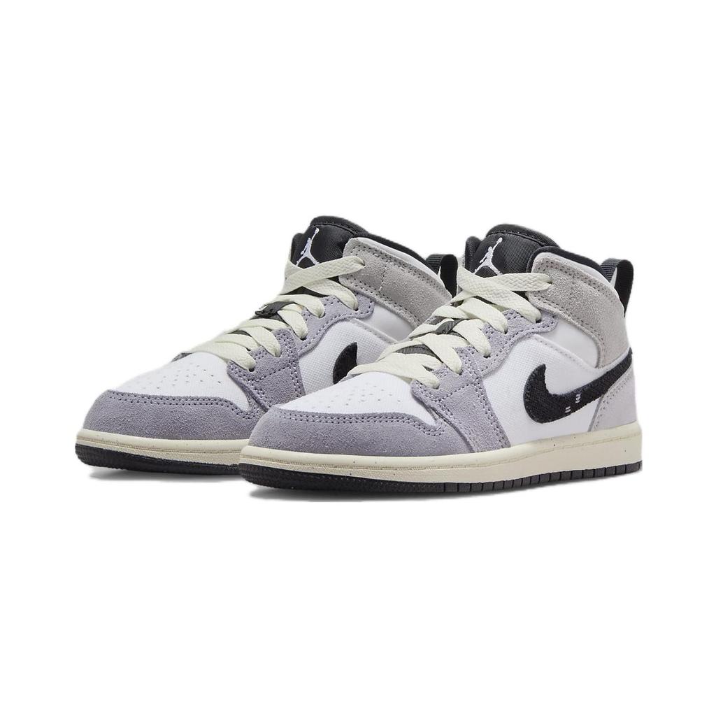 (PS) Air Jordan 1 Mid SE Craft 'Inside Out - Cement Grey' Kids' FD9090-002