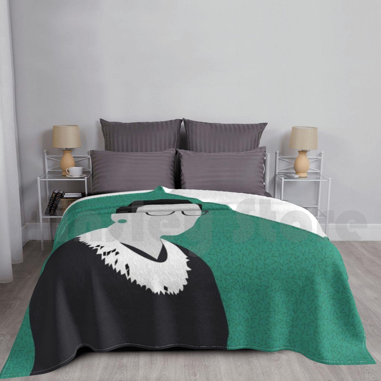 Ruth Bader Ginsburg Rbg Lawyer Gift Blanket For Sofa Bed Travel Ruth Bader Ginsburg Lawyer Gift Notorious Rbg Size: 75*100cm, Weight: 230 GSM