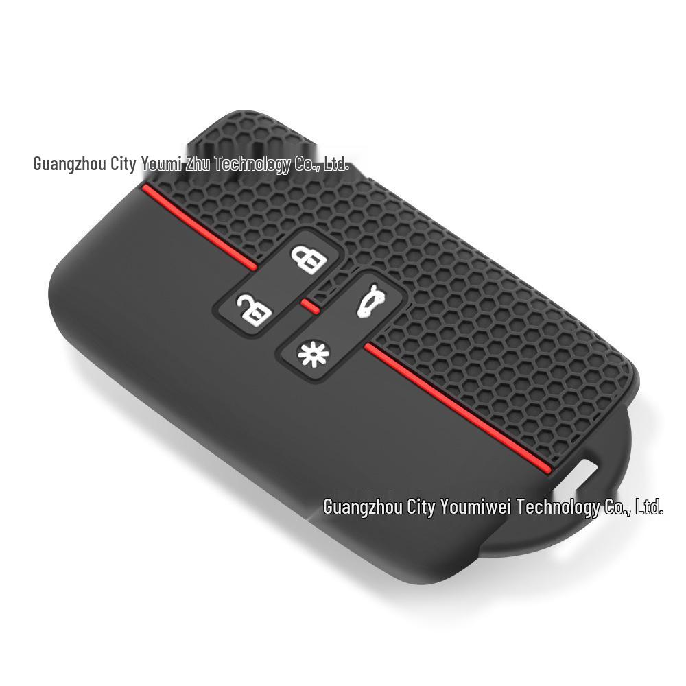 Compatible Silicone Key Cover for Renault Koleos/Espace 2017 Honeycomb Design