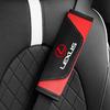 2Pcs Car Seat Adjuster Carbon Fiber Car Seat Belts Protect Shoulder Pad For Lexus NX IS 250 RX GS UX RX300 RX350 CT200H ES LX GX