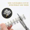 1pcs U H Type 12 Position Plastic Barrier Terminal Strip Block Barrier Screw Block Connection Strips for Electrical Wiring 3A10A