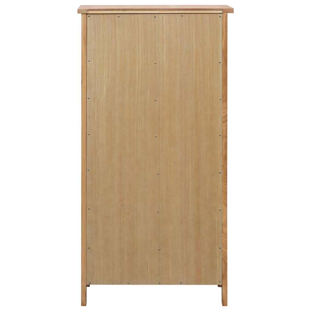 Shoe Cabinet 76 X 37 X 105 Cm Solid Oak