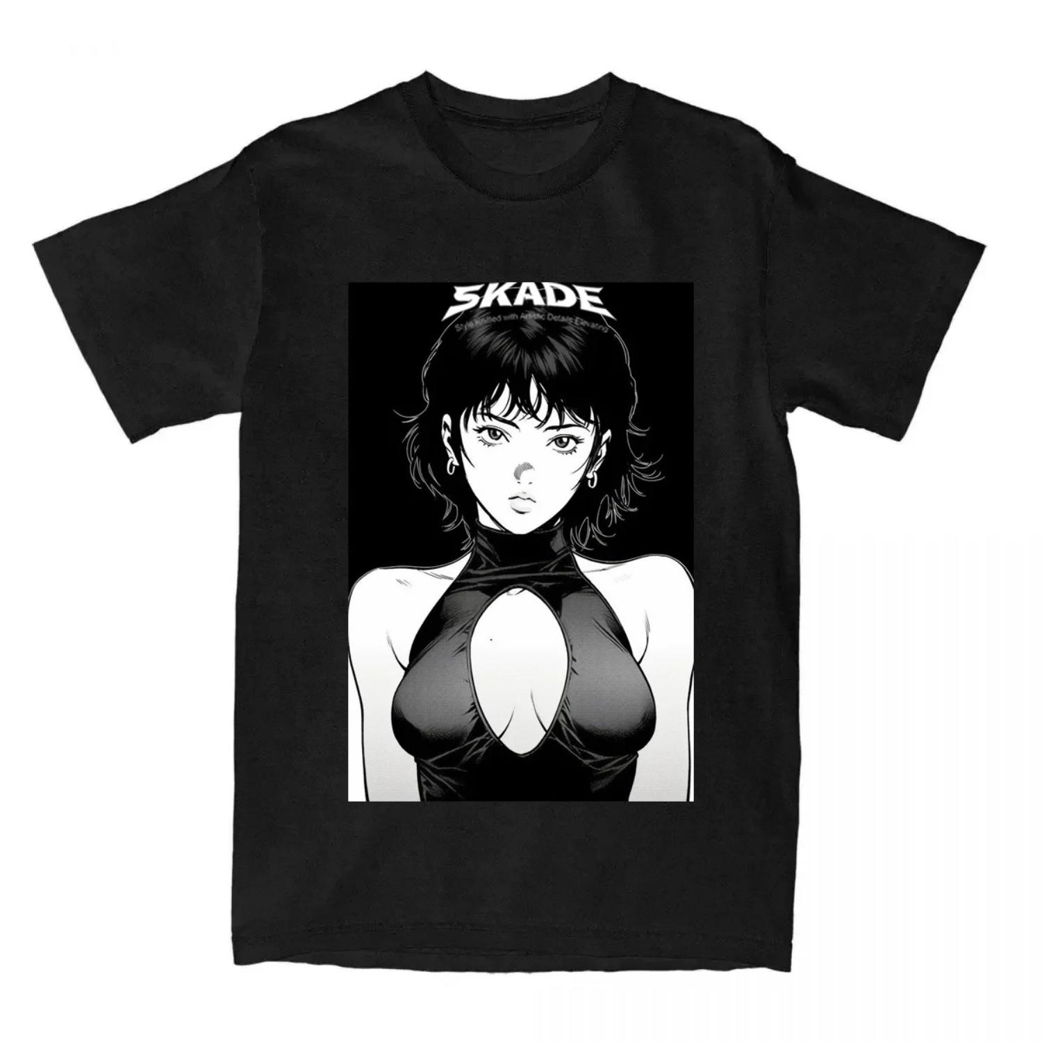 

2025 Summer Hot Sale Loose Short-sleeved T-shirt Casual Luxury Brand Skade Trend T-shirt for and Graphic Harajuku Tops(11) XXXXXL чорний