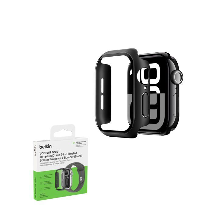 Protection d'écran - BELKIN - TemperedCurve - Apple Watch Series 10 (42mm) - Verre trempé 9H - 2-en-1