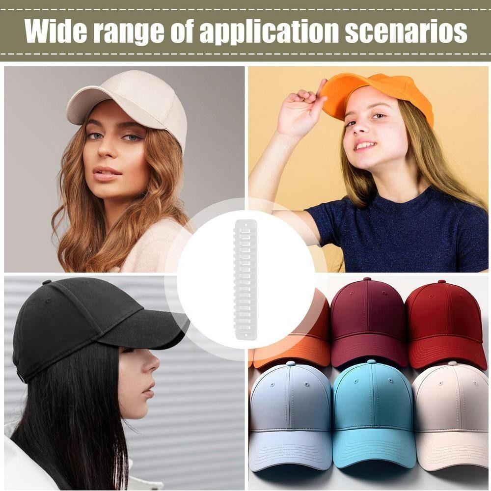 Closet Cap Rack Hat Organizer for Baseball Caps Space Saving Plastic Baseball Caps Organizer for Door Closet Sundries Storage