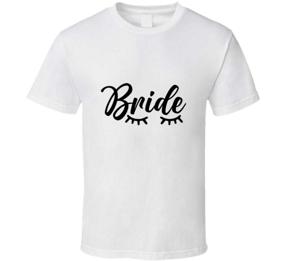 Bride Eyelashes Tee Marriage TShirt Engagement Wedding Love New Unisex T-Shirt XXXXL