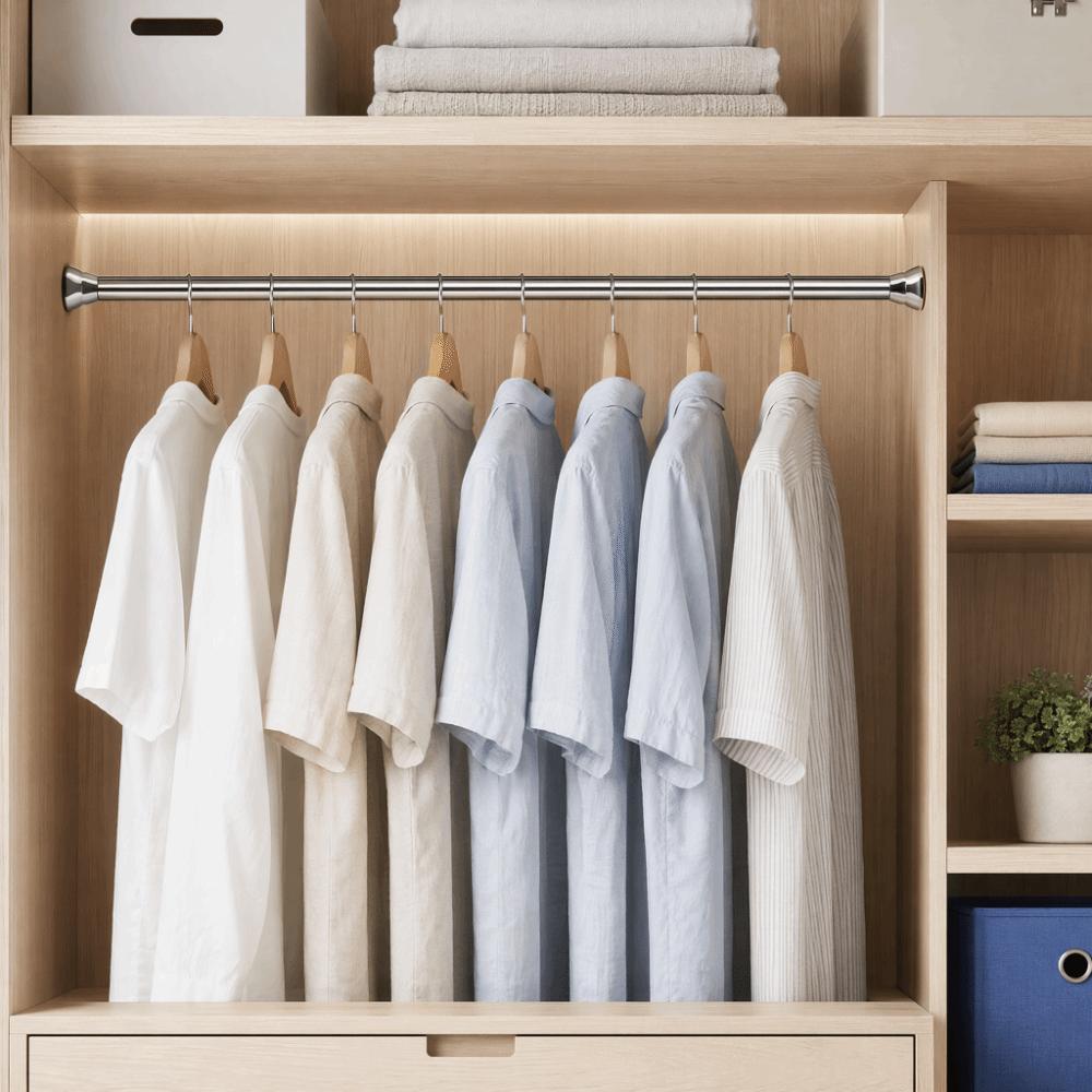 No Drilling Expandable Curtain Rod Shower Curtain Rod Shower Bathroom Closet Balcony