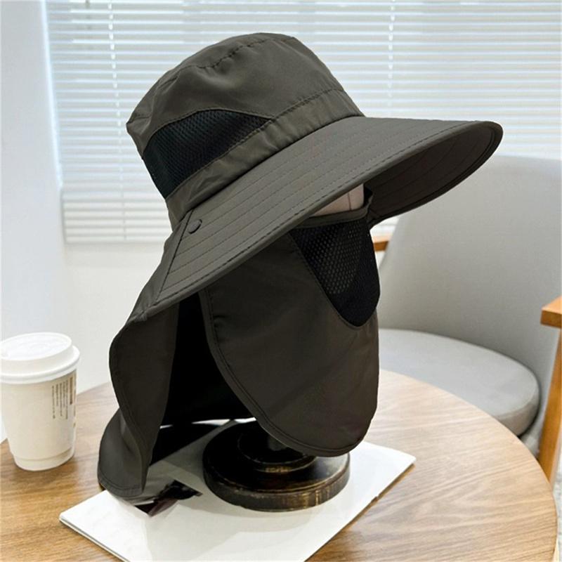 Outdoor Sport Hiking Visor Hat UV Protection Face Neck Cover Mountain Climbing Fishing Camping Sun Protect Caps