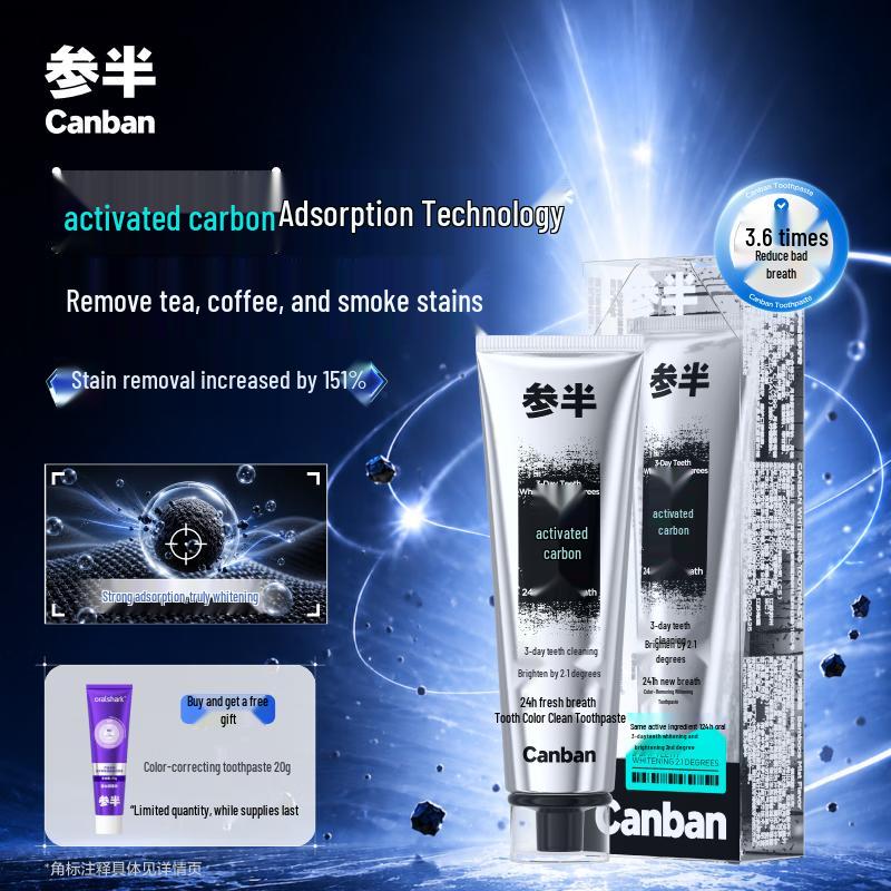 Canban Activated Carbon Whitening Toothpaste
