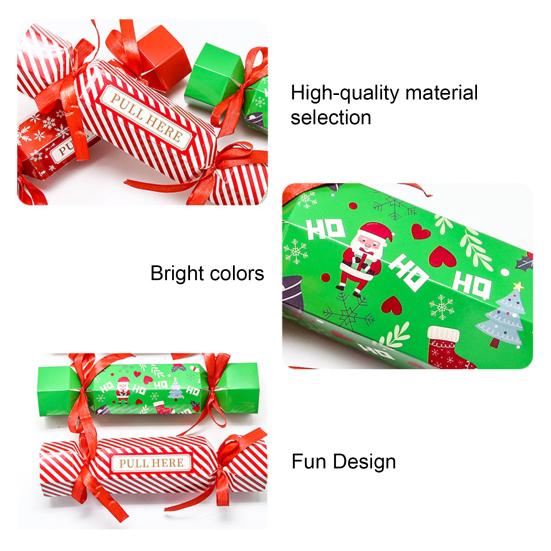 4 Pcs Candy Christmas Money Pull Pouch Surprise Pull Out Money Gift Holders for Cash DIY Christmas Party Money Box for Kids Adults