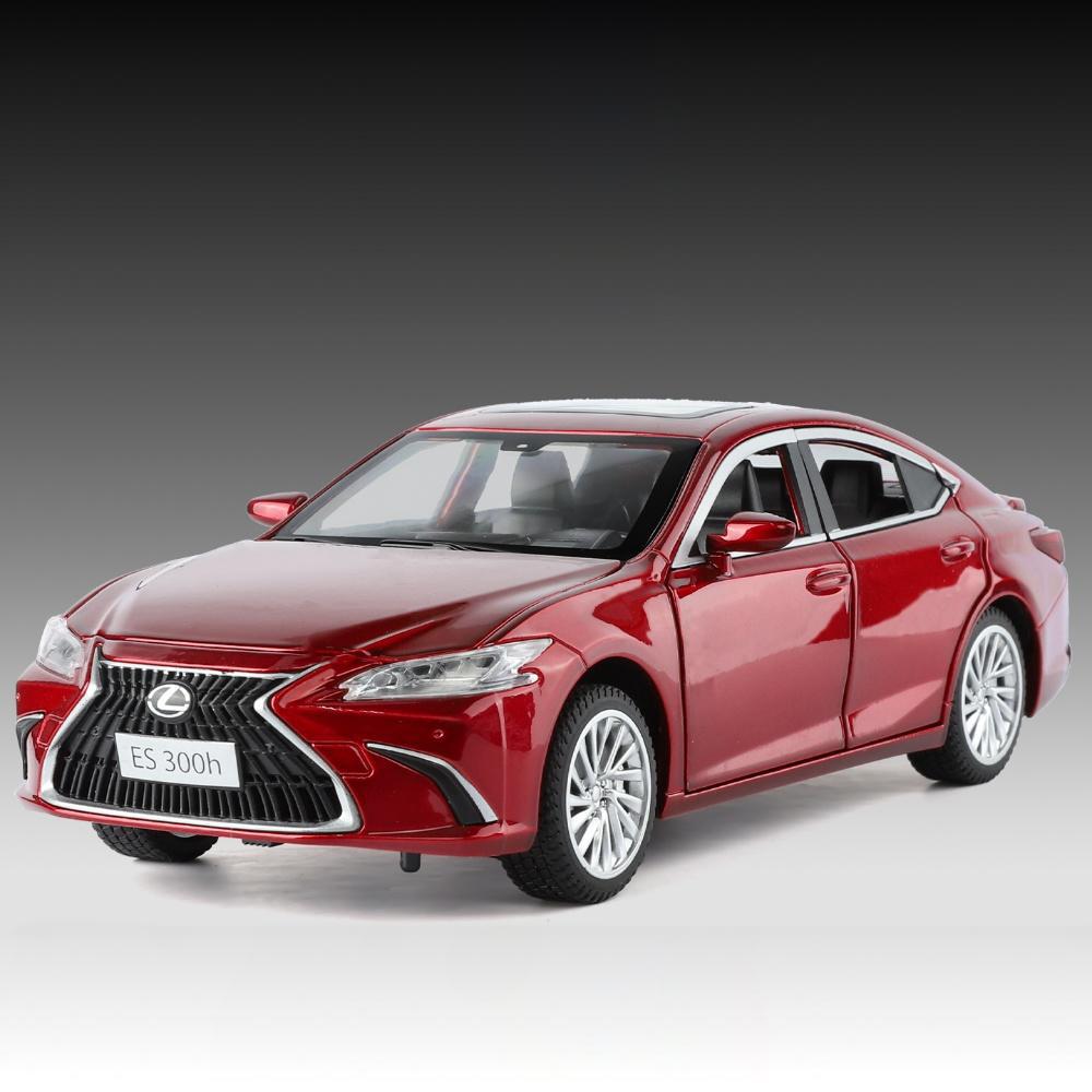 1:24 ES300H Classic Sedan Alloy Metal Diecast Model Car Indoor Home Decorations Sound And Light Decoration Hobby Holiday Present