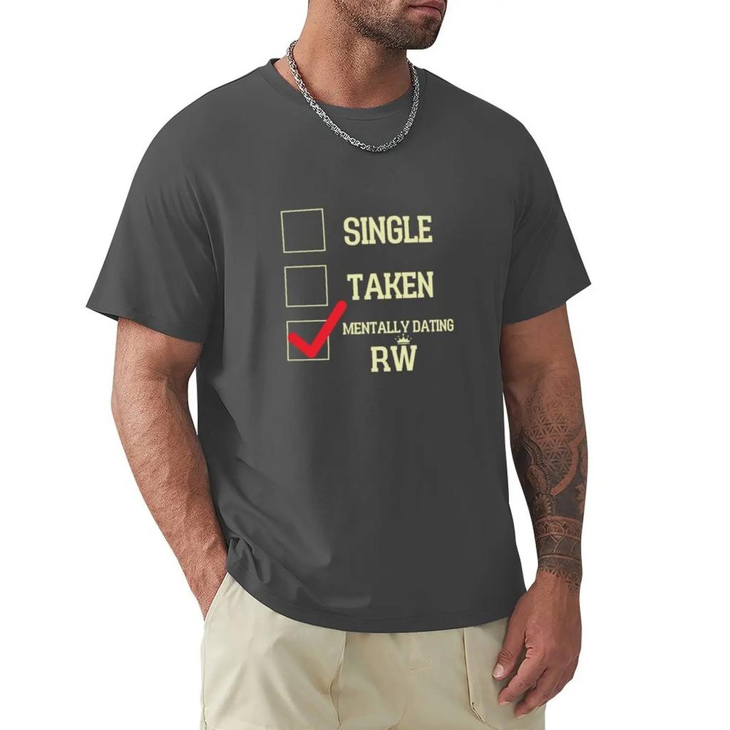 Mentally Dating Robbie Williams T-shirt Plain Quick-drying Heavy Weight T Shirts for Men