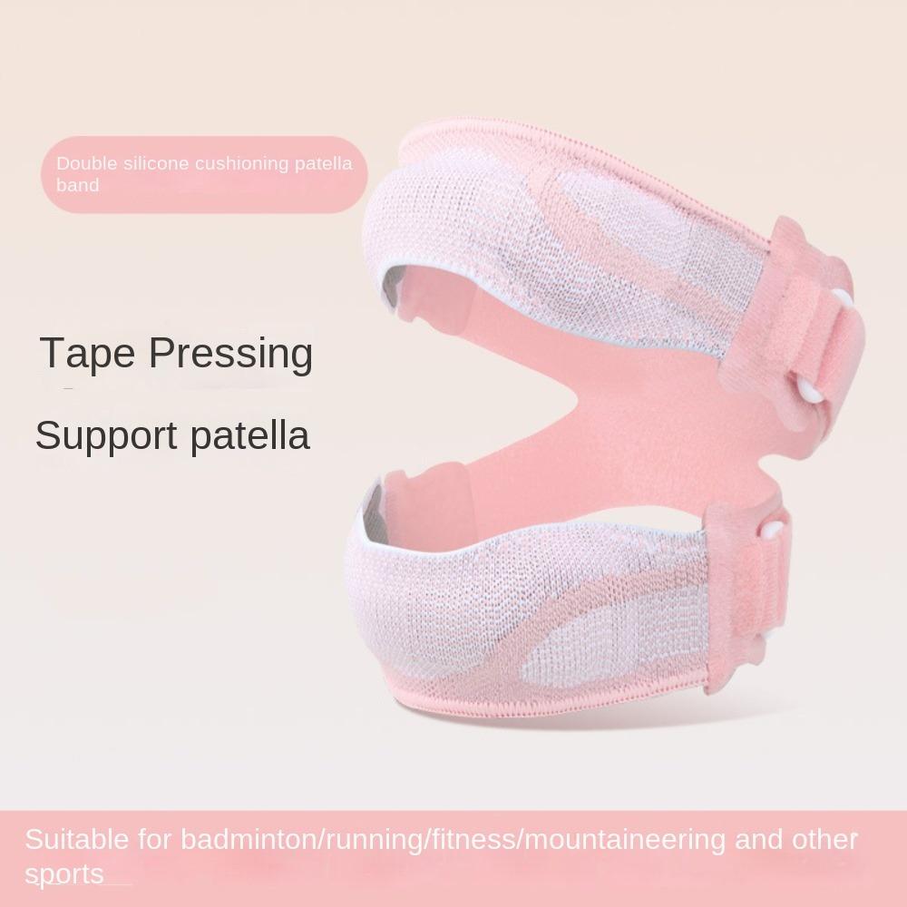 Adjustable Patella Tendon Knee Straps Double Silicone Sports Knee Brace  Tennis